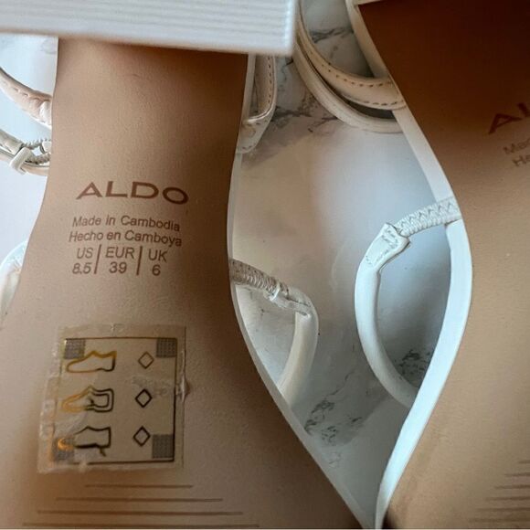 Aldo Miran open square toe heels strappy - Picture 6 of 6